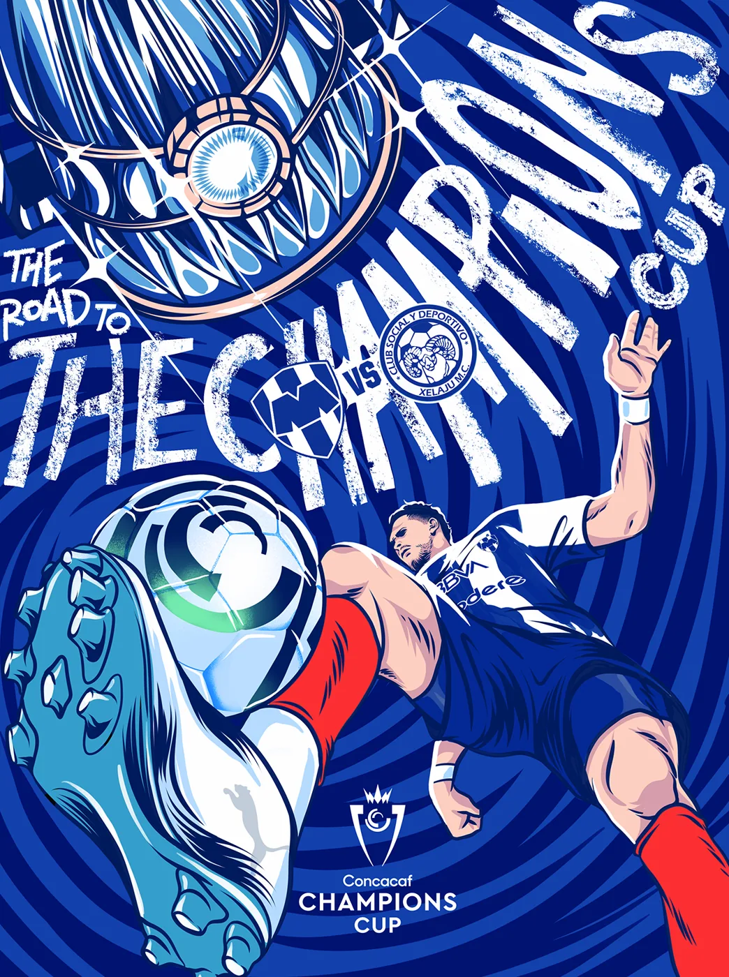 Sports illustration of Rayados para Concacaf
