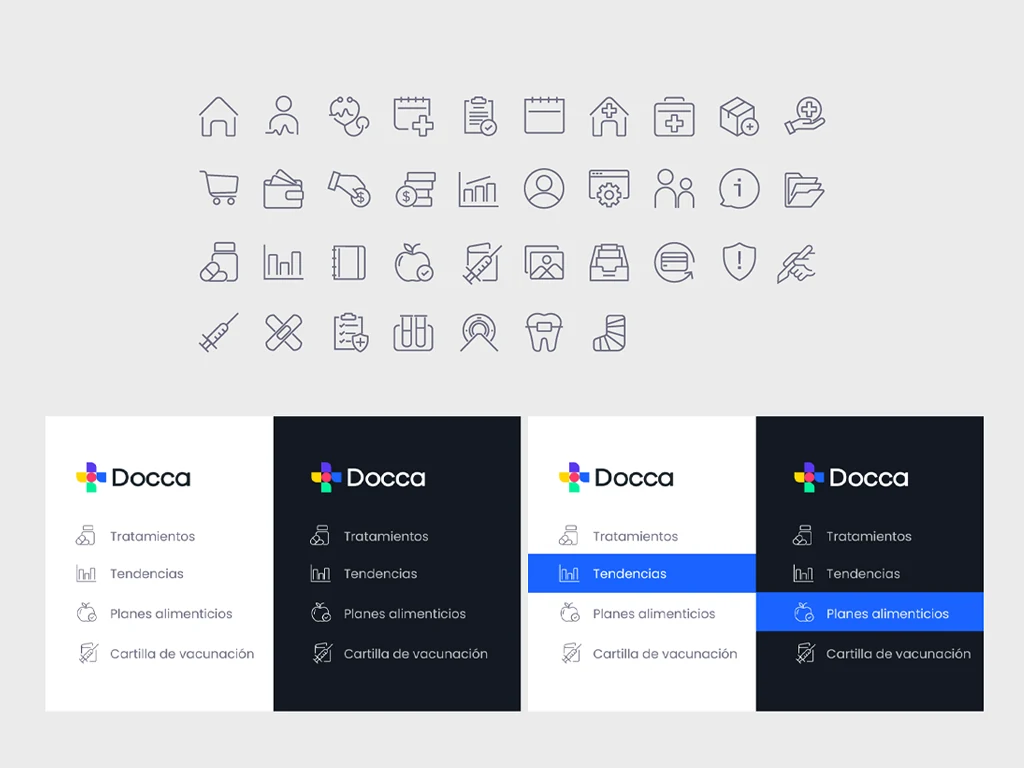 Docca · Icon design