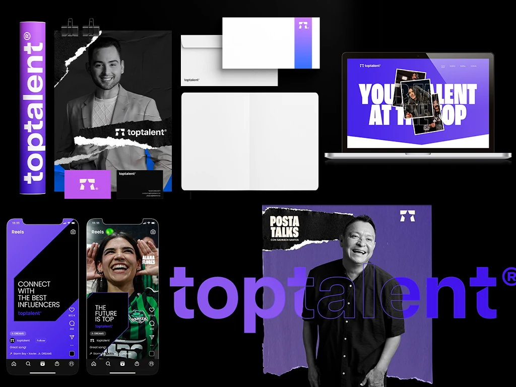 Toptalent · Visual identity