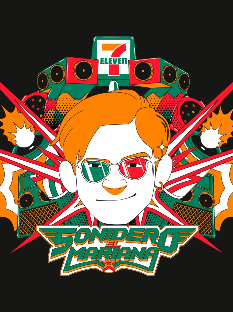 Commercial illustration for El Mariana y 7-Eleven