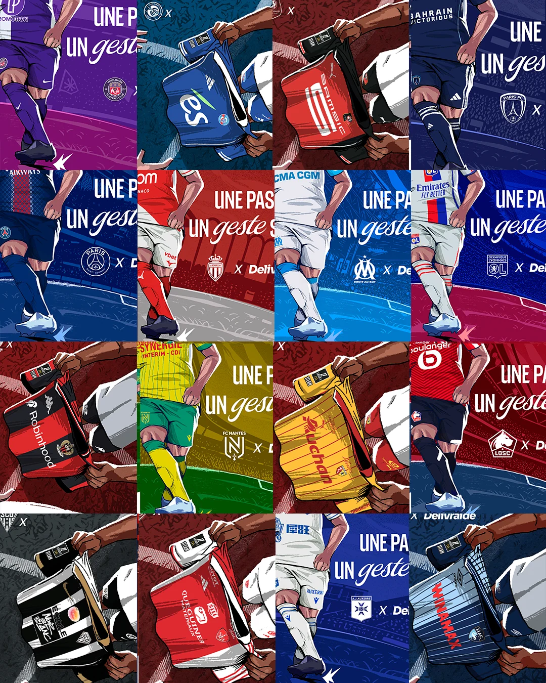 Illustration collection for the clubs