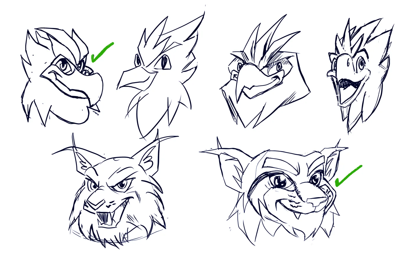 Character exploration · Sketches