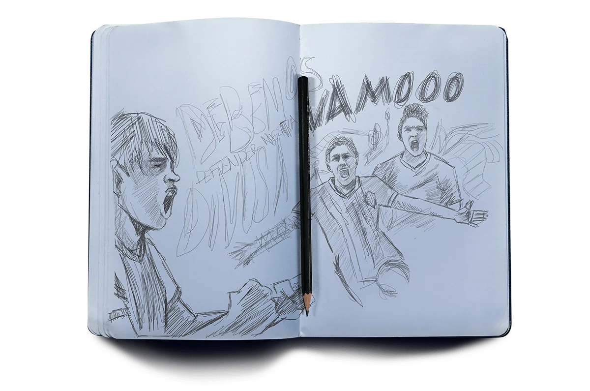 Sketchbook and pencil study