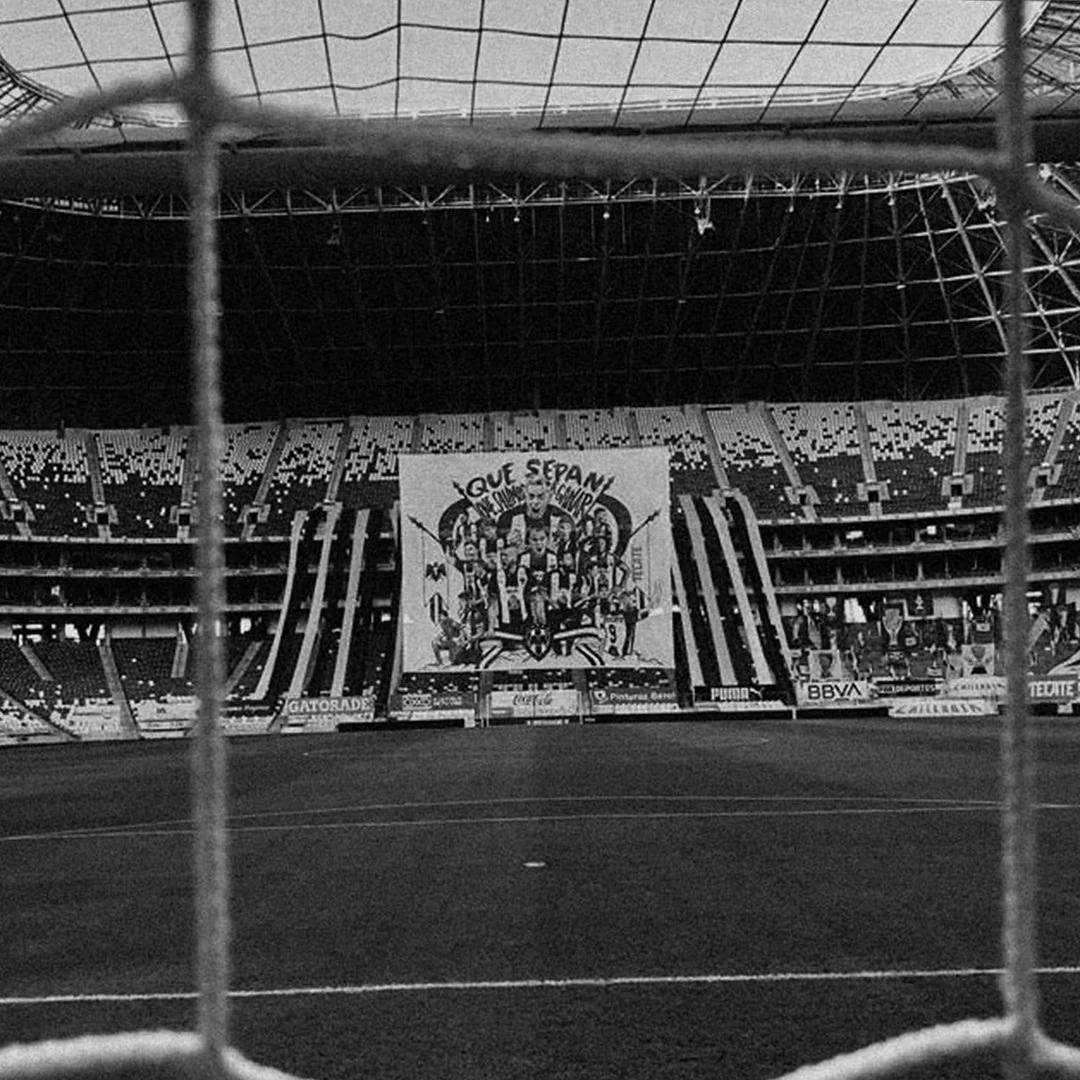 Rayados tifo in the stadium