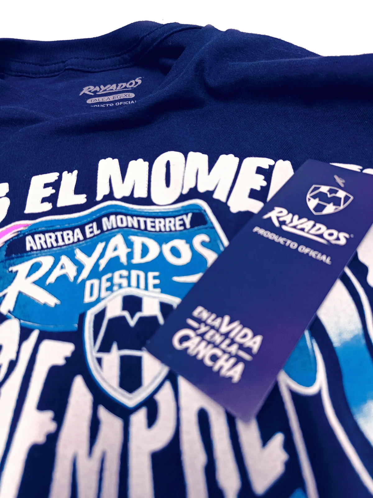 Rayados merchandise and printed label