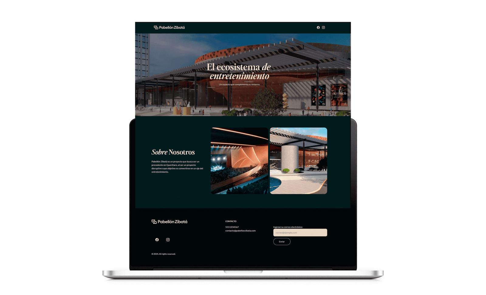 Pabellón Zibatha - Landing Page
